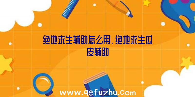 绝地求生辅助怎么用、绝地求生瓜皮辅助