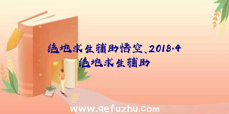 绝地求生辅助悟空、2018.4绝地求生辅助