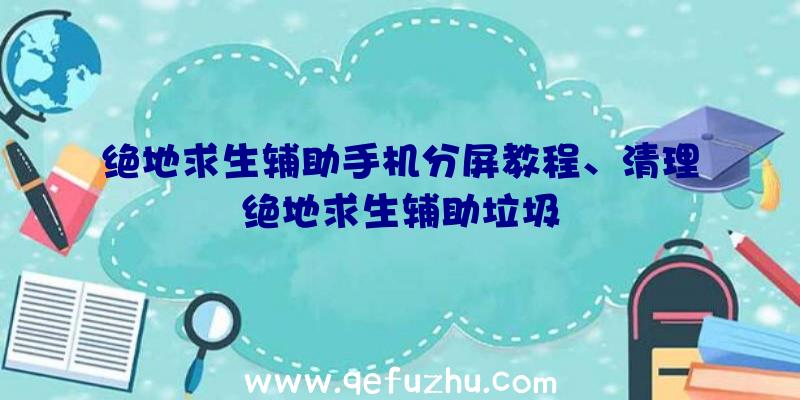 绝地求生辅助手机分屏教程、清理绝地求生辅助垃圾