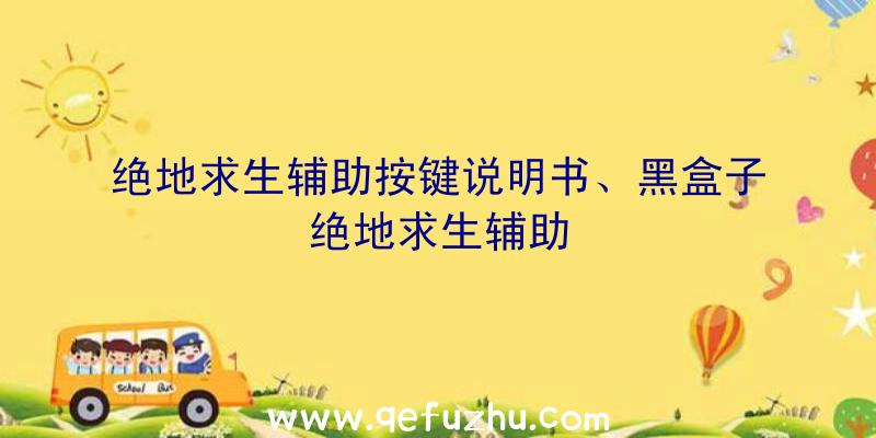 绝地求生辅助按键说明书、黑盒子绝地求生辅助