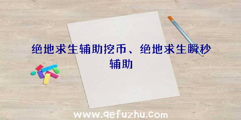 绝地求生辅助挖币、绝地求生瞬秒辅助