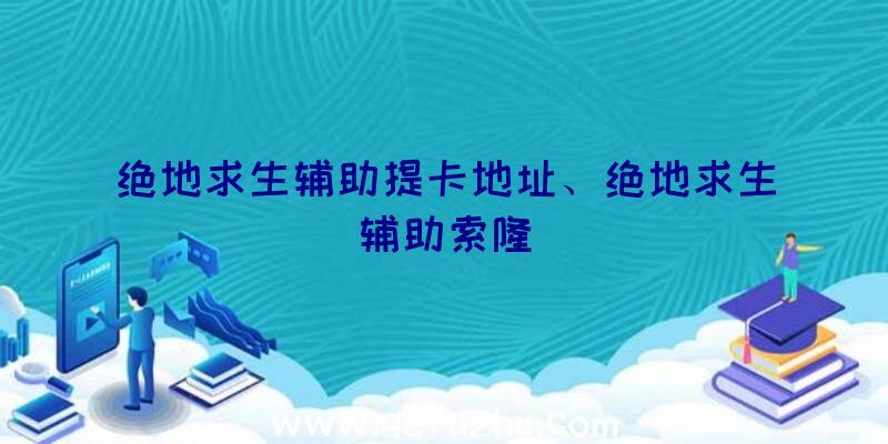 绝地求生辅助提卡地址、绝地求生辅助索隆