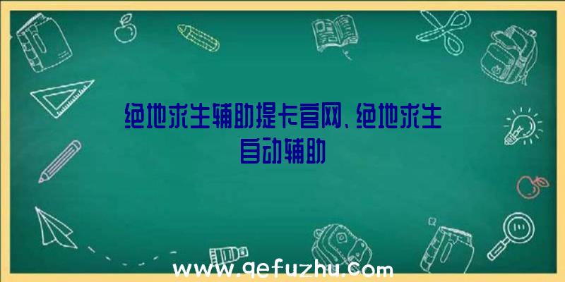 绝地求生辅助提卡官网、绝地求生自动辅助