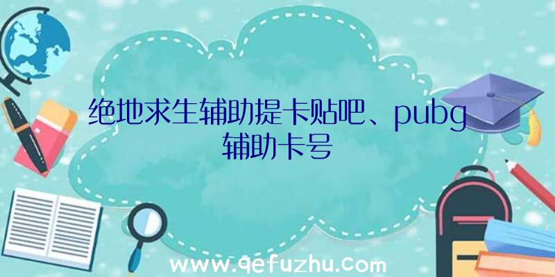 绝地求生辅助提卡贴吧、pubg辅助卡号