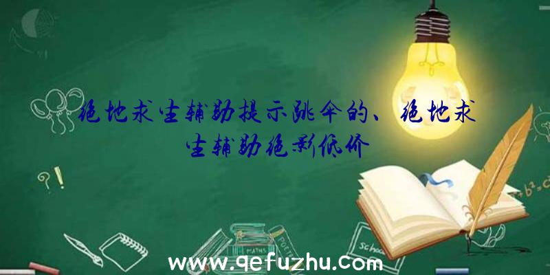 绝地求生辅助提示跳伞的、绝地求生辅助绝影低价