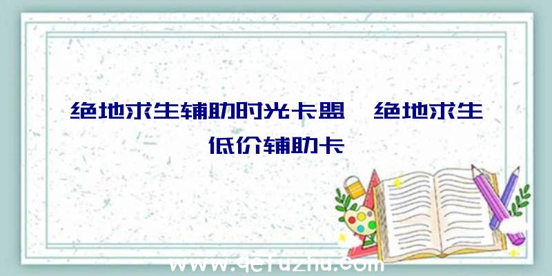 绝地求生辅助时光卡盟、绝地求生低价辅助卡