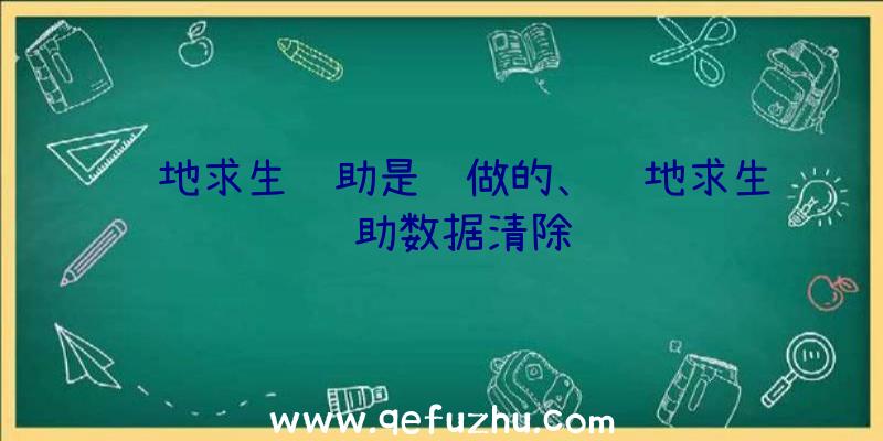 绝地求生辅助是谁做的、绝地求生辅助数据清除