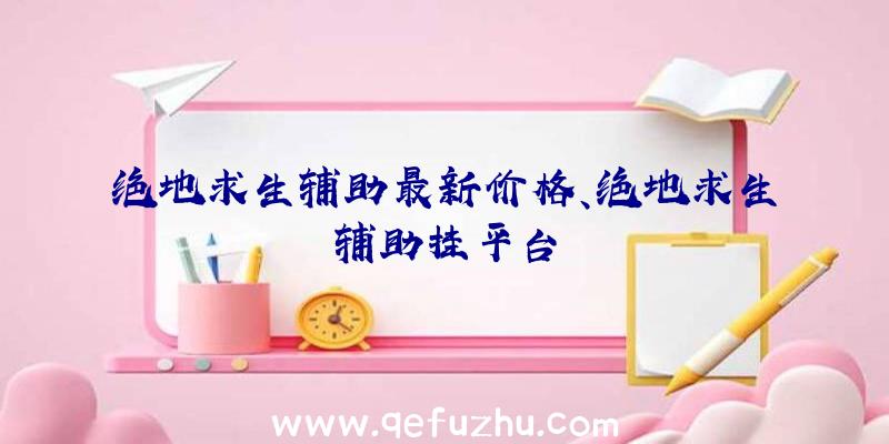 绝地求生辅助最新价格、绝地求生辅助挂平台