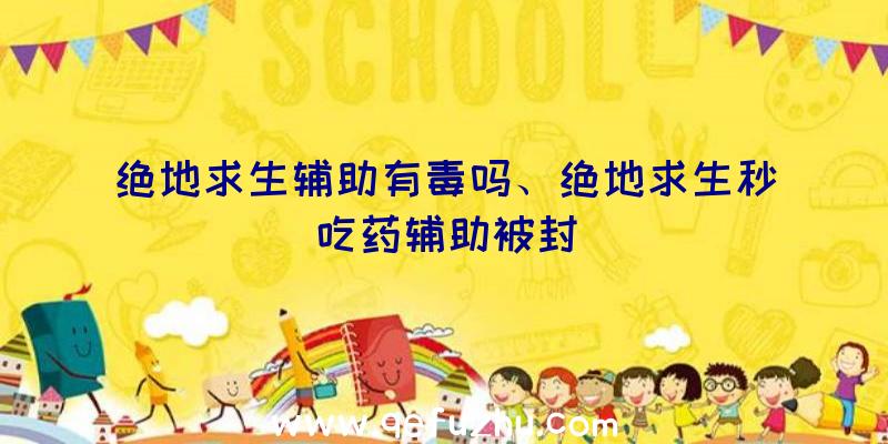 绝地求生辅助有毒吗、绝地求生秒吃药辅助被封