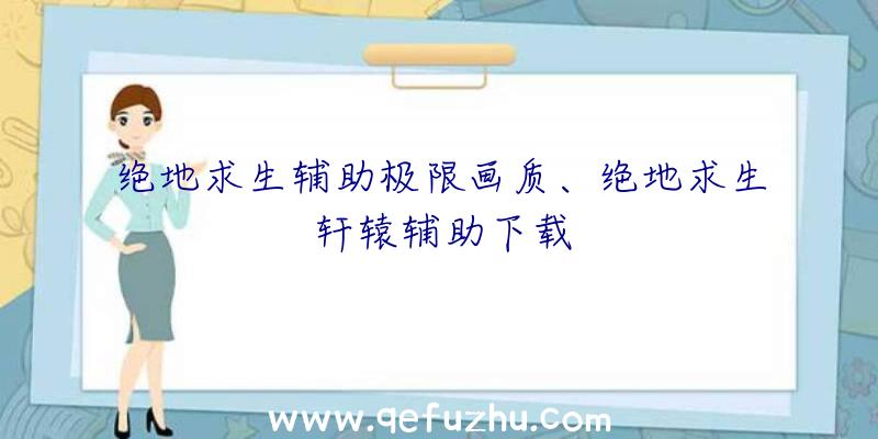 绝地求生辅助极限画质、绝地求生轩辕辅助下载