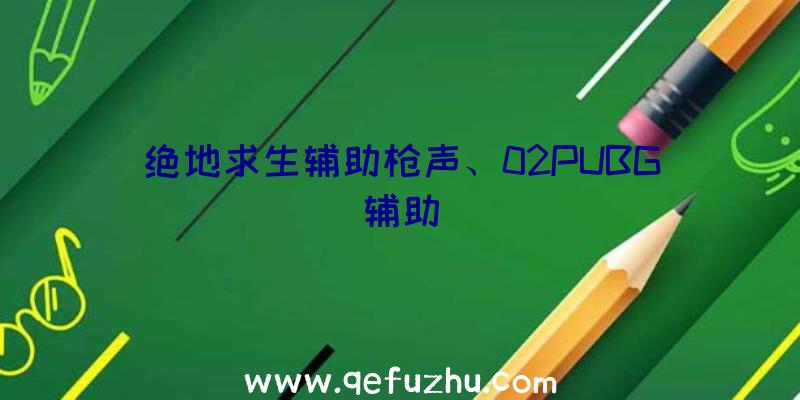 绝地求生辅助枪声、02PUBG辅助