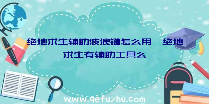 绝地求生辅助波浪键怎么用、绝地求生有辅助工具么