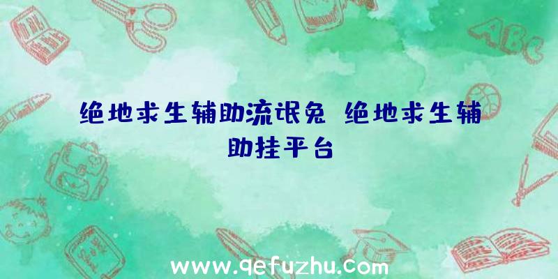 绝地求生辅助流氓兔、绝地求生辅助挂平台