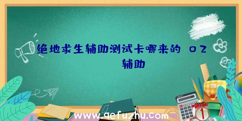 绝地求生辅助测试卡哪来的、02PUBG辅助