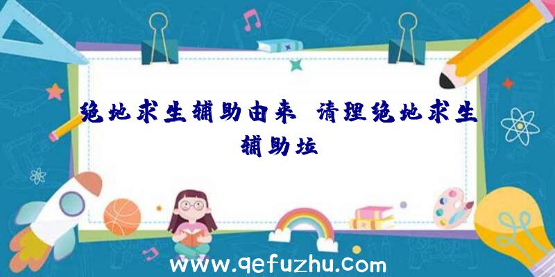 绝地求生辅助由来、清理绝地求生辅助垃圾