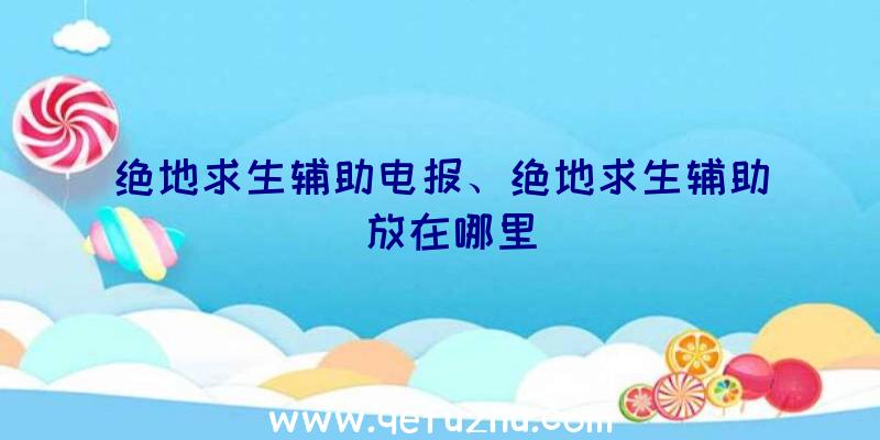 绝地求生辅助电报、绝地求生辅助