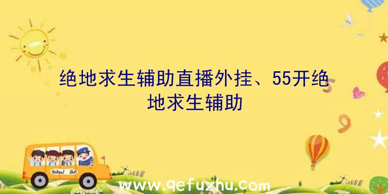 绝地求生辅助直播外挂、55开绝地求生辅助