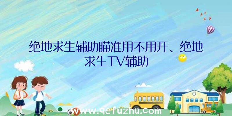 绝地求生辅助瞄准用不用开、绝地求生TV辅助