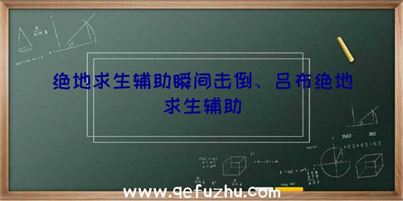 绝地求生辅助瞬间击倒、吕布绝地求生辅助