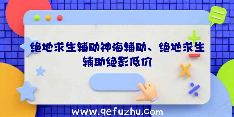 绝地求生辅助神海辅助、绝地求生辅助绝影低价