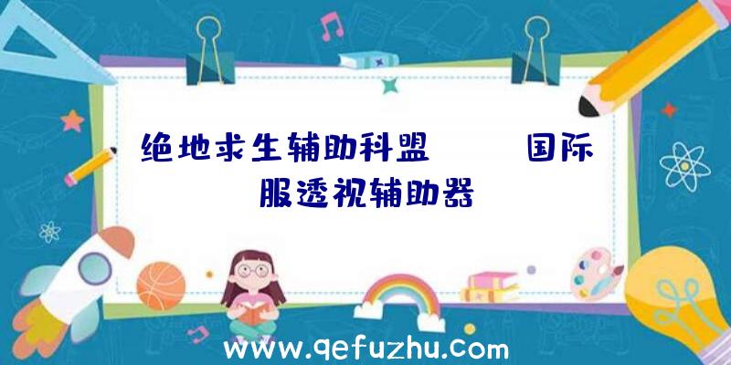 绝地求生辅助科盟、pubg国际服透视辅助器