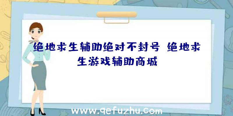 绝地求生辅助绝对不封号、绝地求生游戏辅助商城