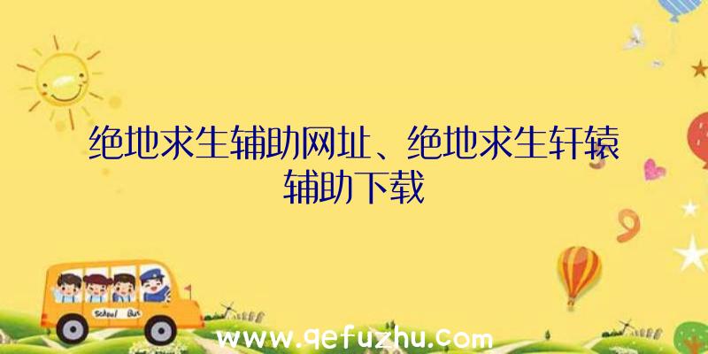 绝地求生辅助网址、绝地求生轩辕辅助下载