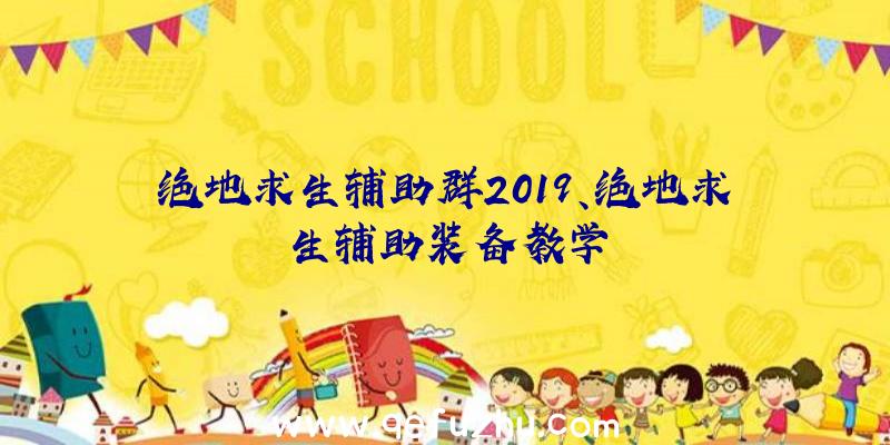 绝地求生辅助群2019、绝地求生辅助装备教学