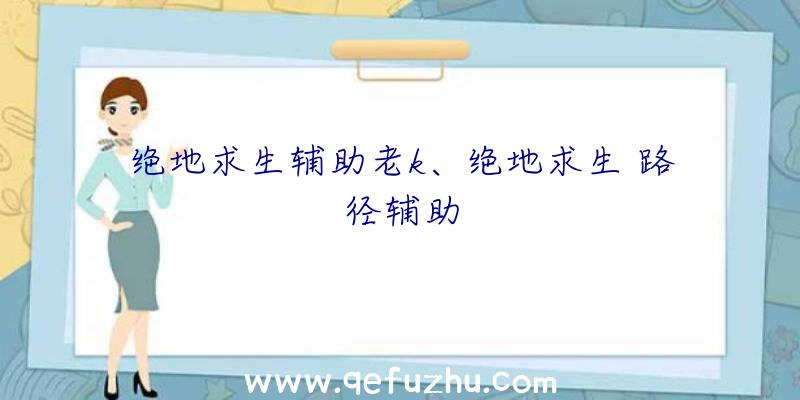 绝地求生辅助老k、绝地求生