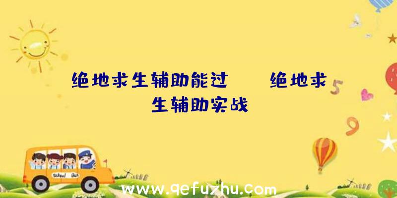 绝地求生辅助能过vac、绝地求生辅助实战