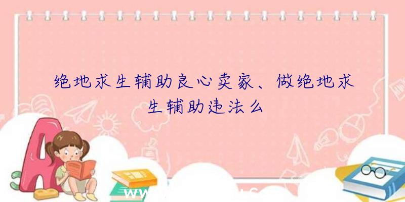 绝地求生辅助良心卖家、做绝地求生辅助违法么