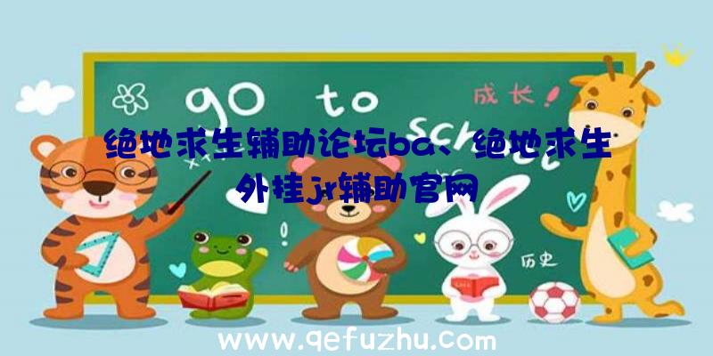 绝地求生辅助论坛ba、绝地求生外挂jr辅助官网