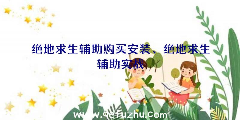 绝地求生辅助购买安装、绝地求生辅助实战