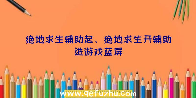 绝地求生辅助起、绝地求生开辅助进游戏蓝屏