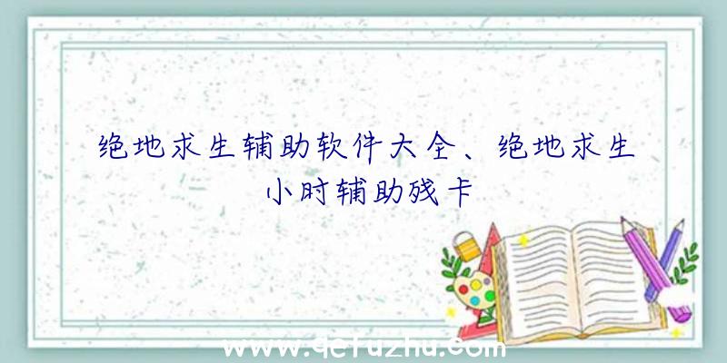 绝地求生辅助软件大全、绝地求生小时辅助残卡