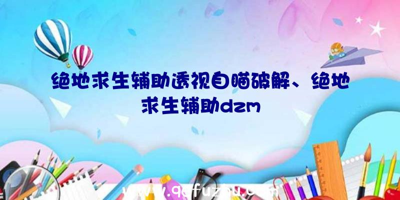 绝地求生辅助透视自瞄破解、绝地求生辅助dzm