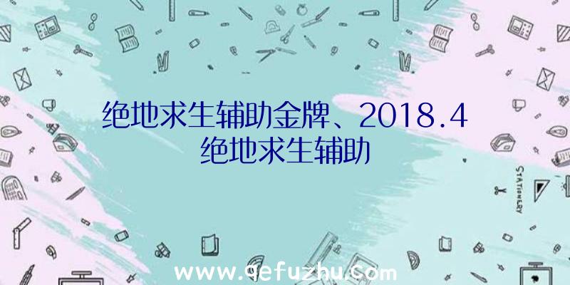 绝地求生辅助金牌、2018.4绝地求生辅助