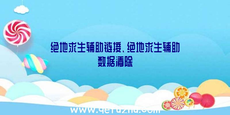 绝地求生辅助链接、绝地求生辅助数据清除