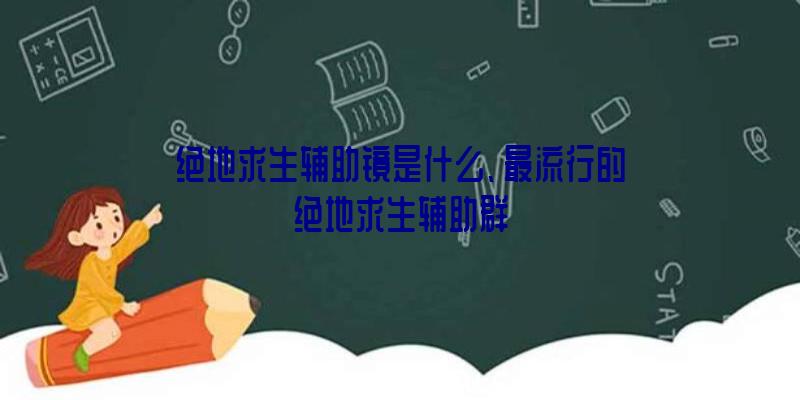 绝地求生辅助镜是什么、最流行的绝地求生辅助群