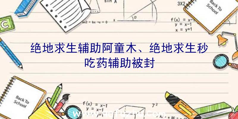 绝地求生辅助阿童木、绝地求生秒吃药辅助被封