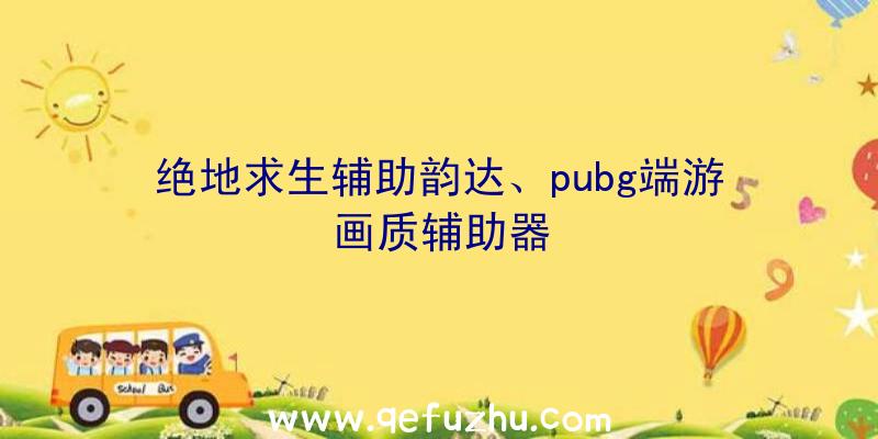 绝地求生辅助韵达、pubg端游画质辅助器