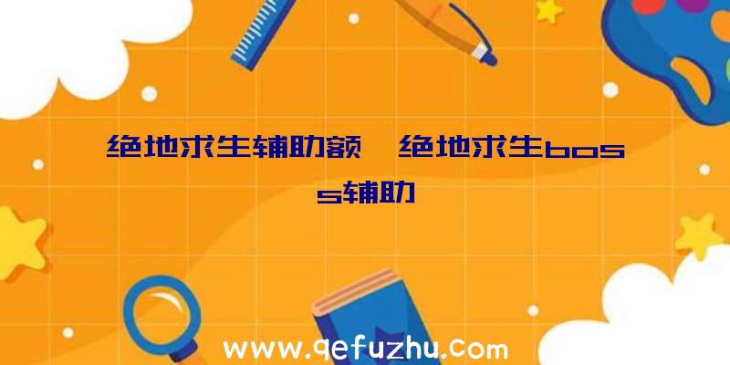 绝地求生辅助额、绝地求生boss辅助