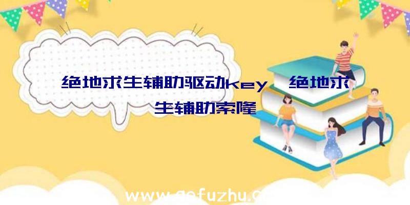 绝地求生辅助驱动key、绝地求生辅助索隆