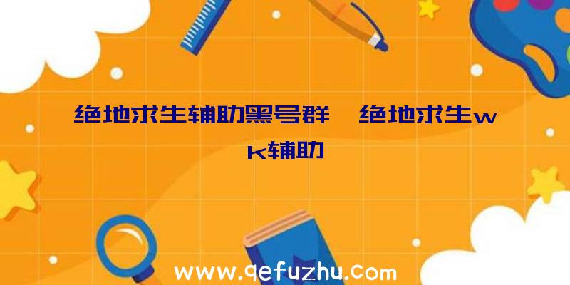 绝地求生辅助黑号群、绝地求生wk辅助