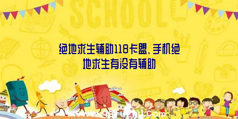 绝地求生辅助118卡盟、手机绝地求生有没有辅助