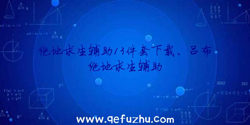 绝地求生辅助13件套下载、吕布绝地求生辅助