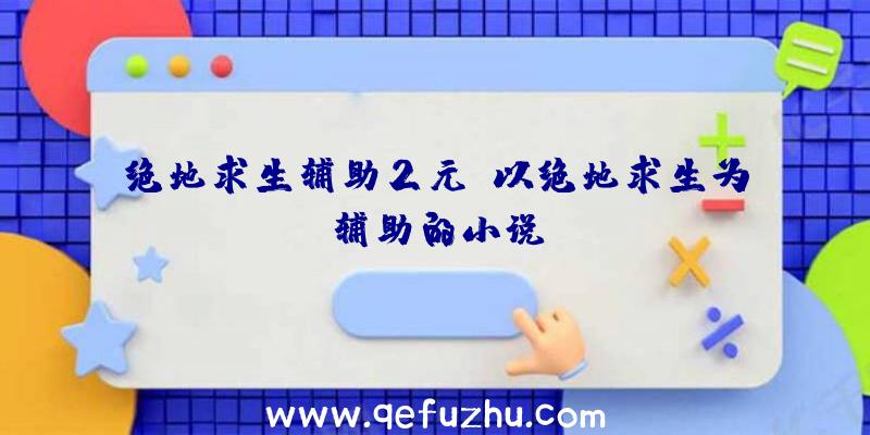 绝地求生辅助2元、以绝地求生为辅助的小说