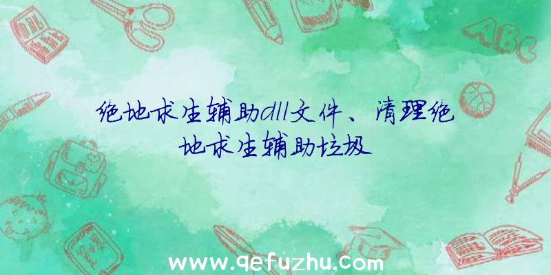 绝地求生辅助dll文件、清理绝地求生辅助垃圾