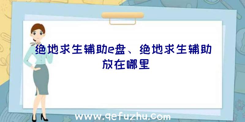 绝地求生辅助e盘、绝地求生辅助