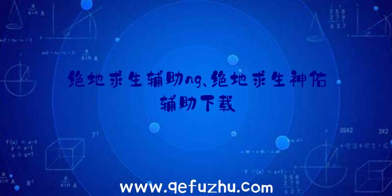 绝地求生辅助ng、绝地求生神佑辅助下载